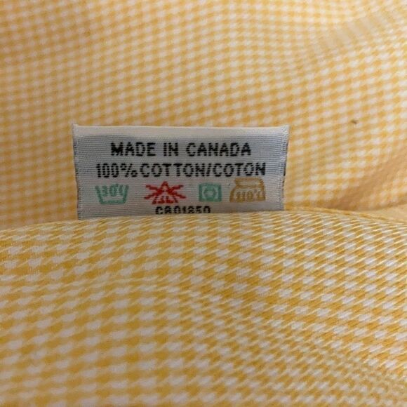 Hickey Freeman NWOT Cotton Long Sleeve Shirt in Yellow Micro Check. - Picture 4 of 4
